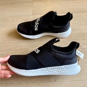 Adidas PureMotion Adapt black & white sneakers size 6
